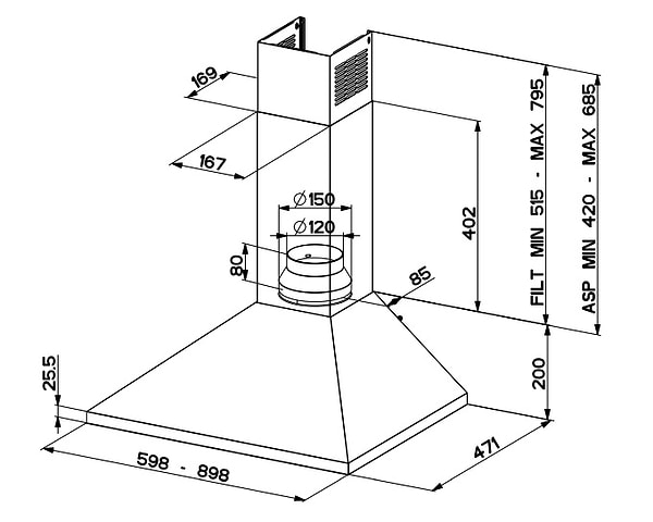 Фото - Вытяжка декоративная Faber Value Pb X A90