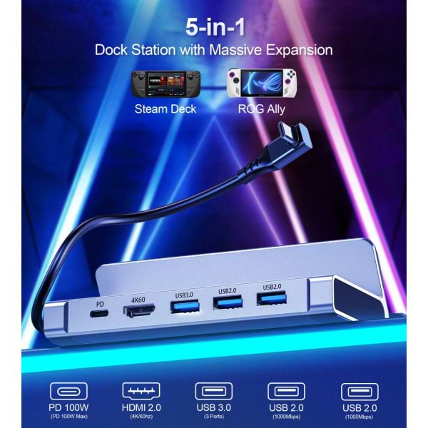 Фото - Хаб USB Choetech USB3.1 Type-C 100W Hub 7-in-1 (HUB-M77-GY)