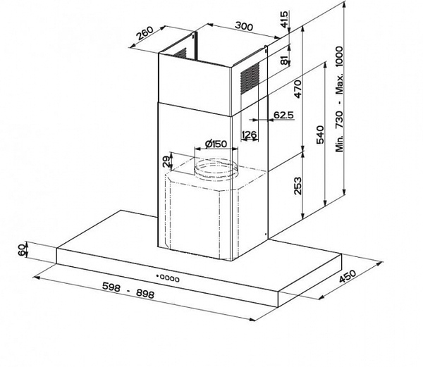 Фото - Вытяжка декоративная Faber Stilo Comfort Bk Matt A60