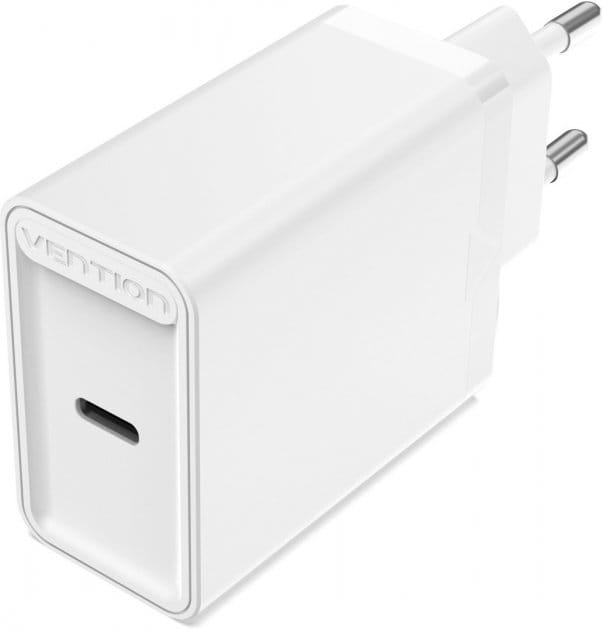 Сетевое зарядное устройство Vention USB Type C + QC4.0 20W White (FADW0-EU)