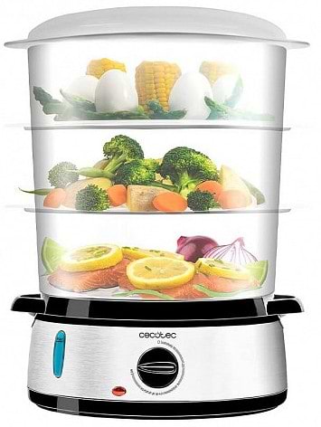 Фото - Пароварка Cecotec Steamer Vapovita 3000 Inox (CCTC-04109)
