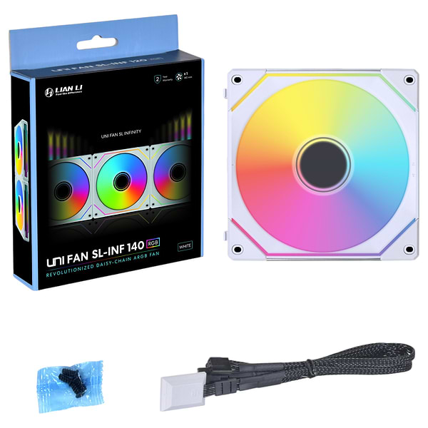 Фото - Корпусный вентилятор Lian Li UNI Fan IN 140 White (G99.14SLIN1W.00)