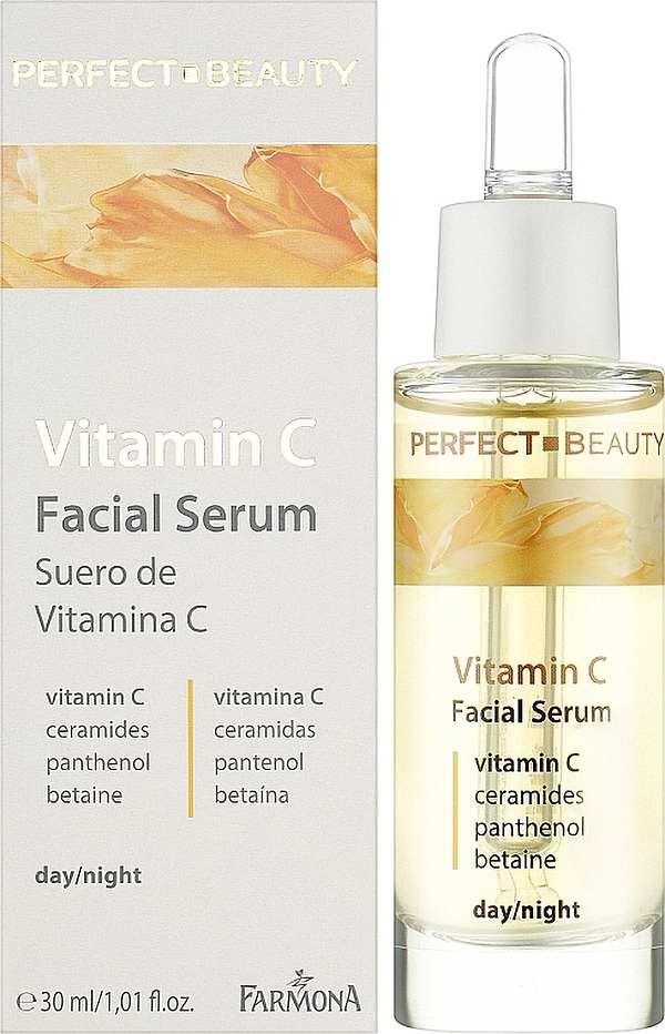 Фото - Сироватка для обличчя Farmona Perfect Beauty освітлююча з вітаміном С день/ніч 30 мл (5900117979792)