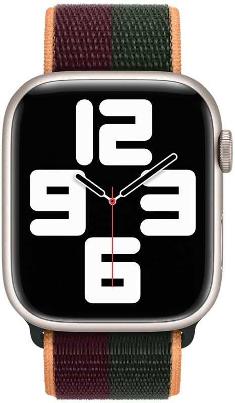 Фото - Уценка - Ремешок для смарт-часов Apple 41mm Dark Cherry/Forest Green Sport Loop - Regular (ML2R3ZM/A)