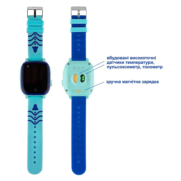 Фото - Дитячий годинник AmiGo GO005 4G WIFI Thermometer Blue
