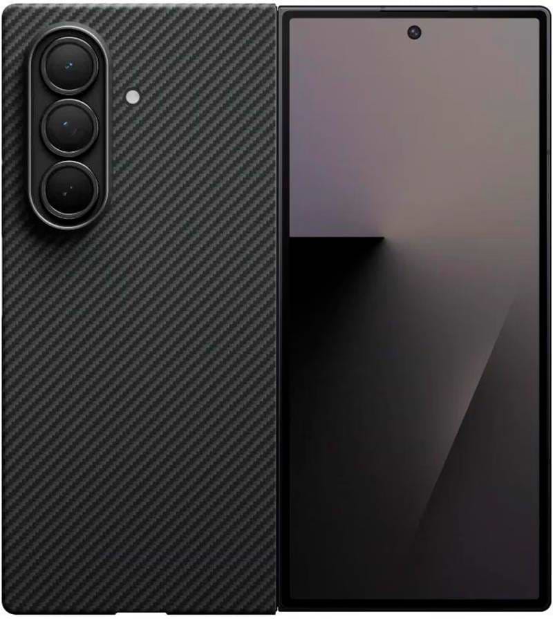 Чохол для смартфону Pitaka Ultra-Slim Case Twill Black/Grey for Samsung Galaxy Z Fold 7 (FBFOLD7) - Фото 1