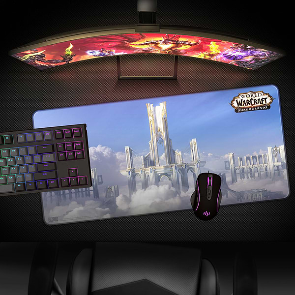 Фото - Килимок для миші ігровий Blizzard World of Warcraft Shadowlands: Bastion (FBLMPWOWBASTI21XL)