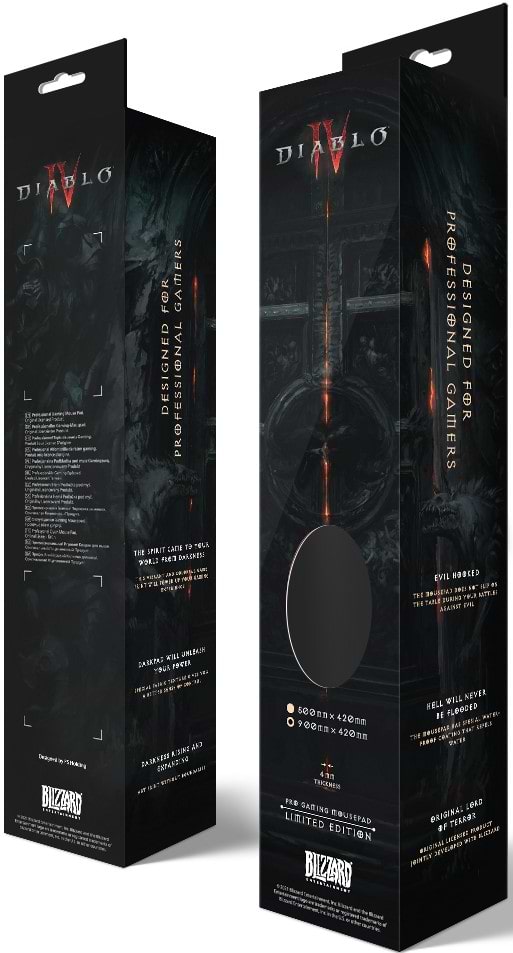 Фото - Коврик для мыши игровой Diablo IV - Gate of Hell XL (FBLMPD4HELLGT21XL)