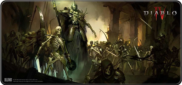 Фото - Коврик для мыши игровой Diablo IV IV - Skeleton King XL (5292910016393)
