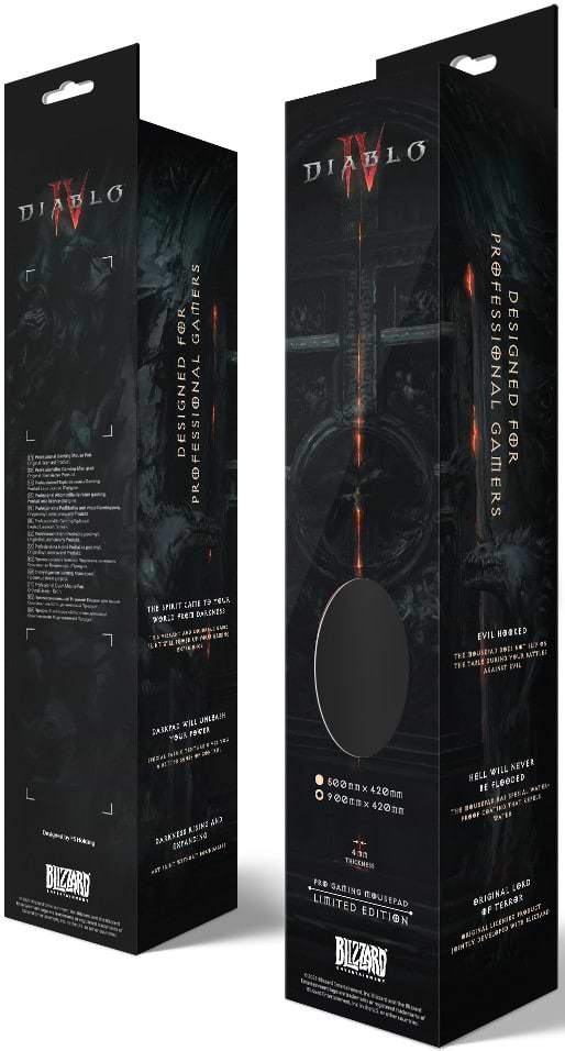 Фото - Коврик для мыши игровой Diablo IV IV - Skeleton King XL (5292910016393)