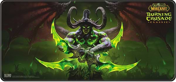 Фото - Килимок для миші ігровий World of Warcraft Burning Crusade Illidan XL (5292910016300)