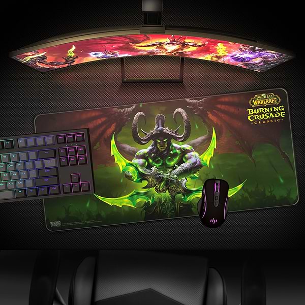 Фото - Килимок для миші ігровий World of Warcraft Burning Crusade Illidan XL (5292910016300)