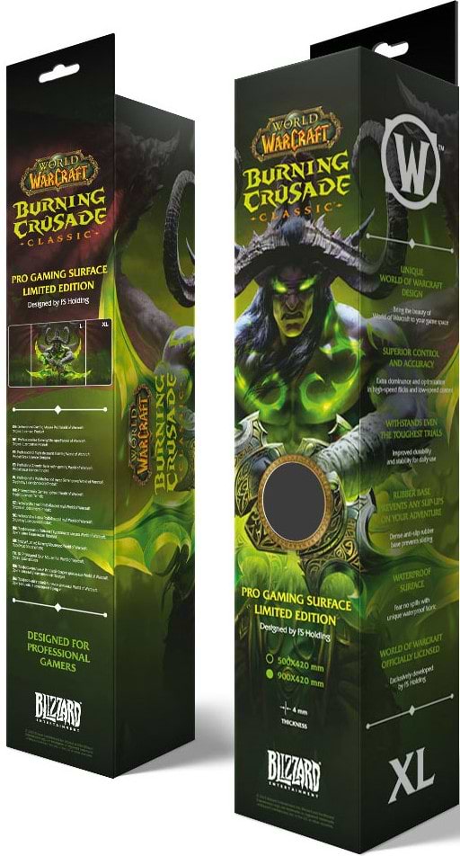 Фото - Килимок для миші ігровий World of Warcraft Burning Crusade Illidan XL (5292910016300)