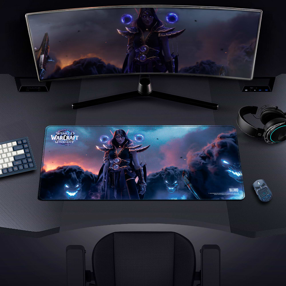 Фото - Килимок для миші  ігровий Blizzard WORLD OF WARCRAFT Midnight Xalatath XL (FBLMPWOWMNXTH25XL)