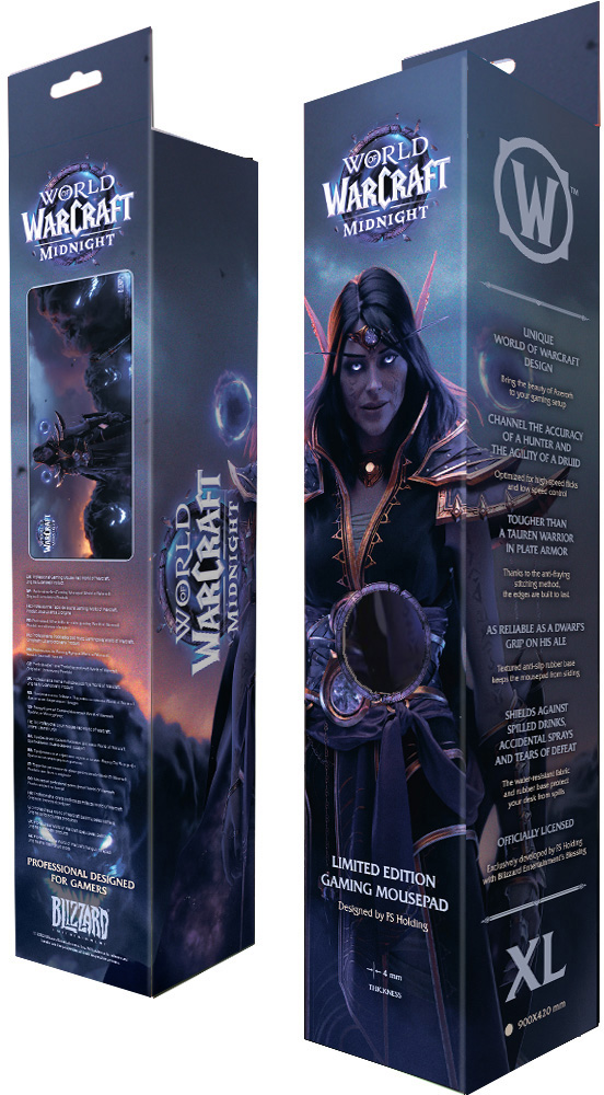 Фото - Килимок для миші  ігровий Blizzard WORLD OF WARCRAFT Midnight Xalatath XL (FBLMPWOWMNXTH25XL)