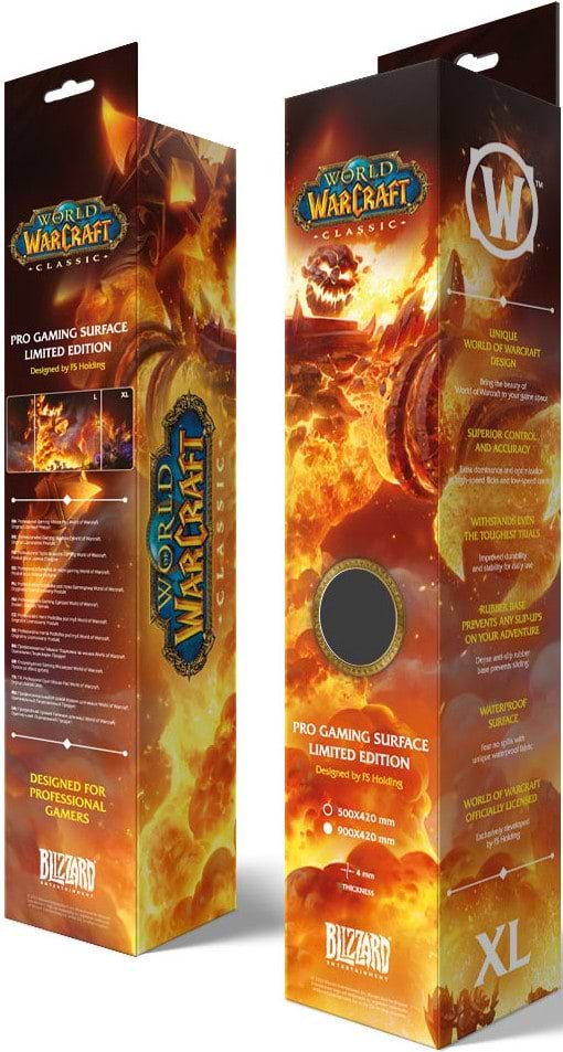Фото - Коврик для мыши игровой World of Warcraft Classic Ragnaros XL (5292910016270)
