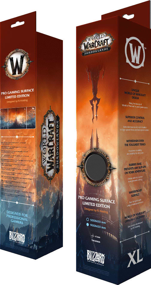 Фото - Коврик для мыши игровой Blizzard World of Warcraft Shadowlands:Shattered Sky (FBLMPWOWSHADO21XL)