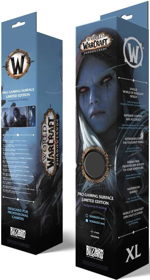 Фото - Килимок для миші ігровий World of Warcraft Shadowlands Sylvanas XL (5292910016218)