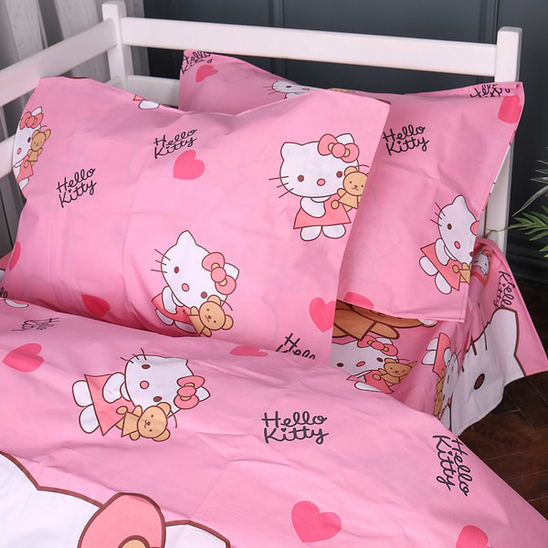 Фото - Комплект постільної білизни MirSon King Size 220х240 см 17-0903 Kitty Sweet Hearts Ranforce Elite (2200012399422)