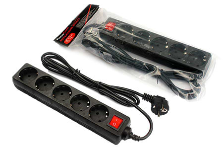 Сетевой фильтр FrimeCom 5 розеток 3m Black (FC-B2005W 3 B)