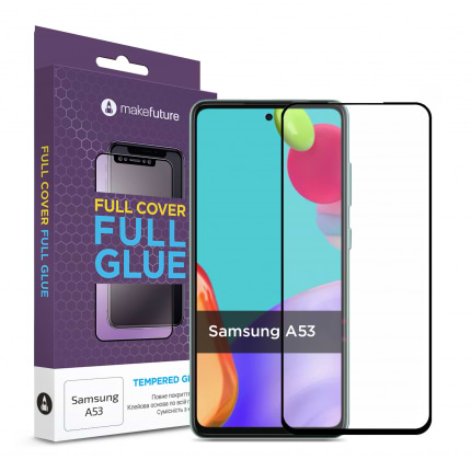 Захисне скло для смартфону MakeFuture Full Cover Full Glue Samsung A53 (MGF-SA53)