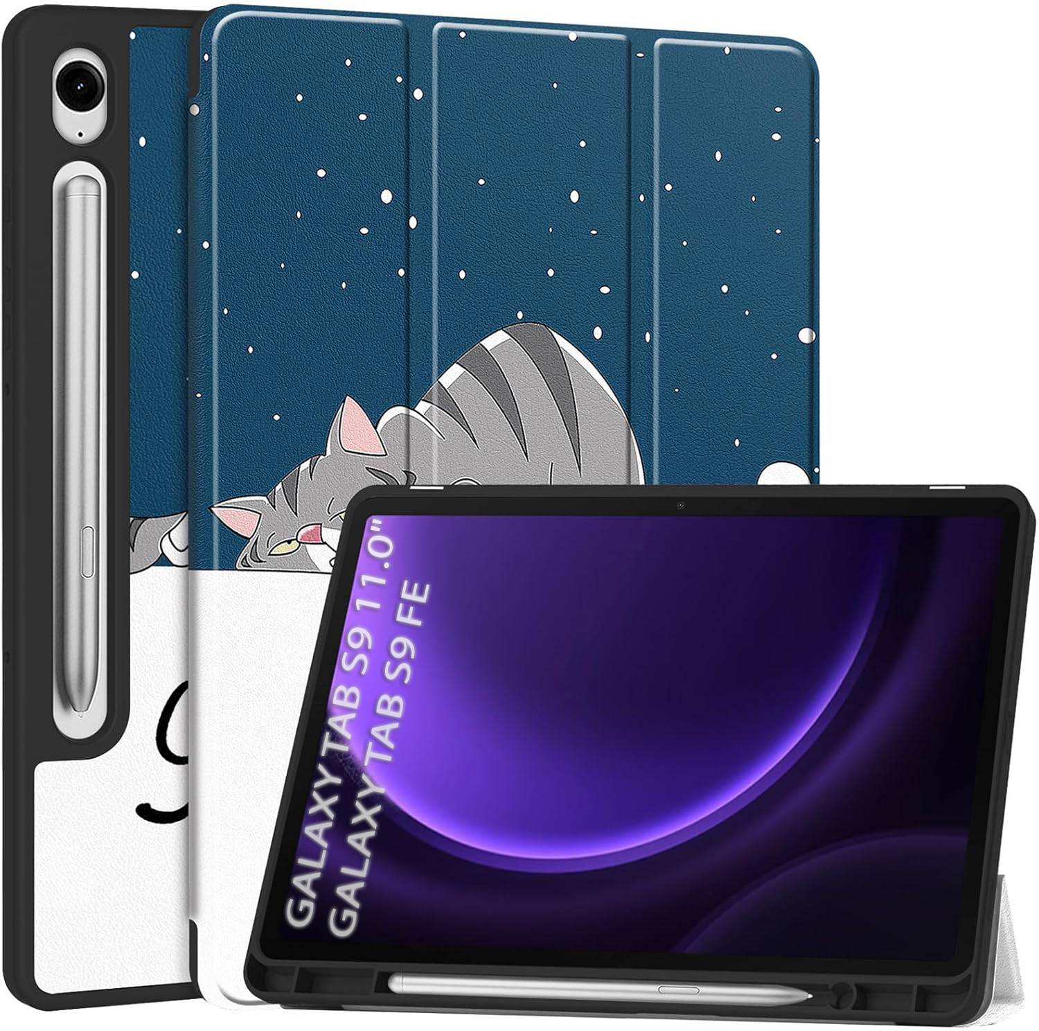 Чехол для планшета BeCover Flexible TPU Mate for Samsung Galaxy Tab S9 (SM-X710/SM-X716)/S9 FE (SM-X510/SM-X516B) 11.0" Good Night (712535)