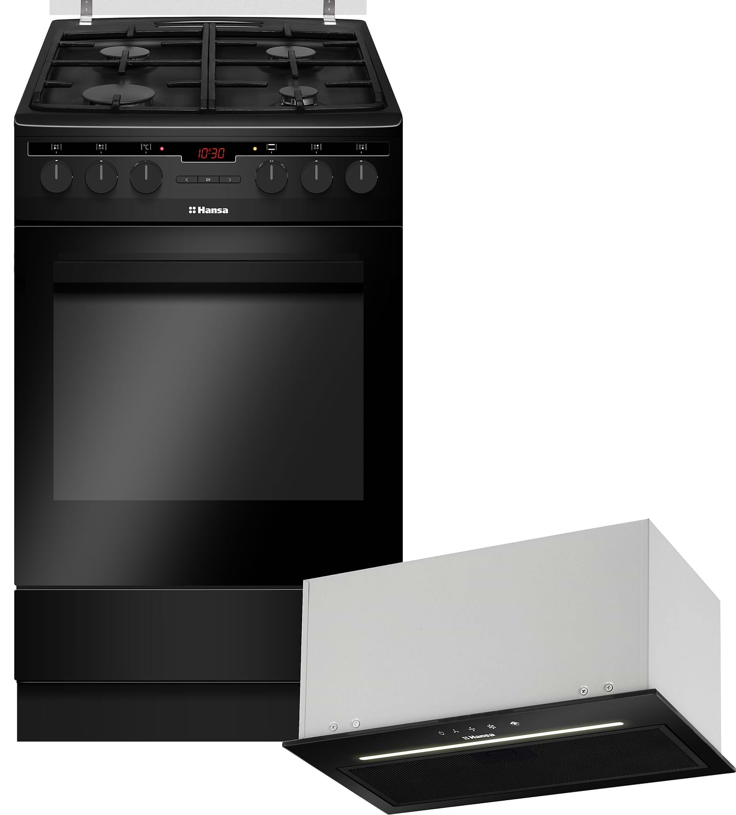 Комплект техники Hansa Плита газовая + Витяжка встраиваемая Hansa FCMM582977 + OMP4251BGH