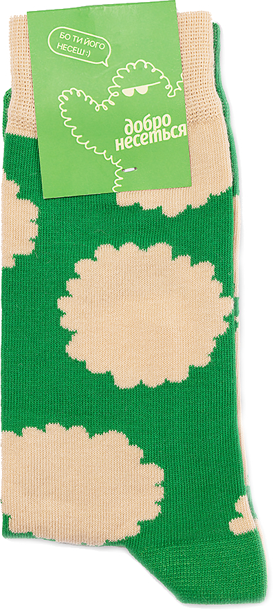 Фото - Носки Comfy Пуш зеленые р.40-43
