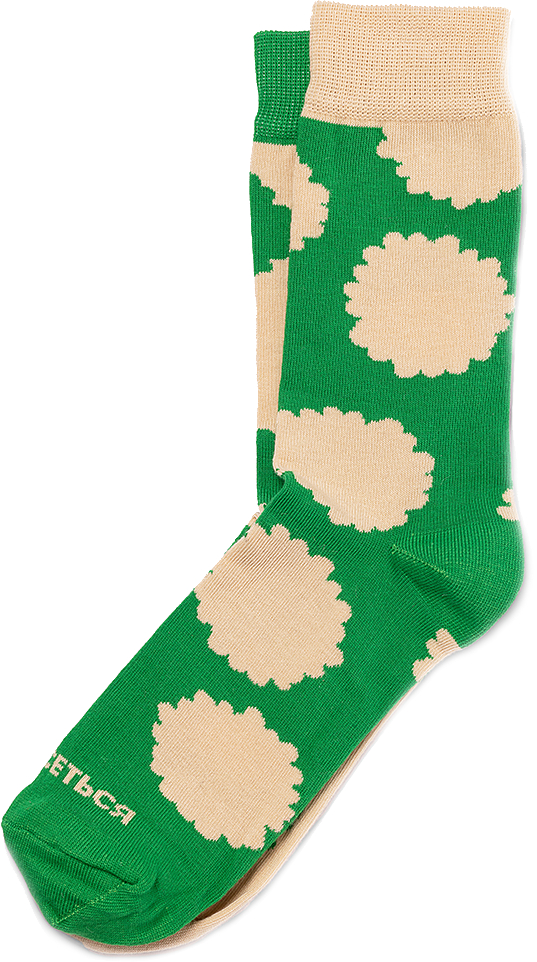 Фото - Носки Comfy Пуш зеленые р.40-43