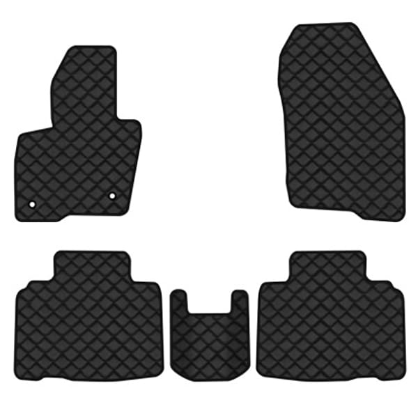 Коврики из экокожи в салон авто EVAtech ECO для Edge Ford 2014-2018 2 поколение SUV USA FD12344CG5FC2BBB