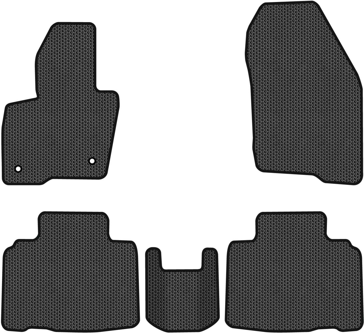 EVA коврики в салон авто EVAtech для Edge Ford 2014-2018 2 поколение SUV USA FD12344CG5FC2SBB