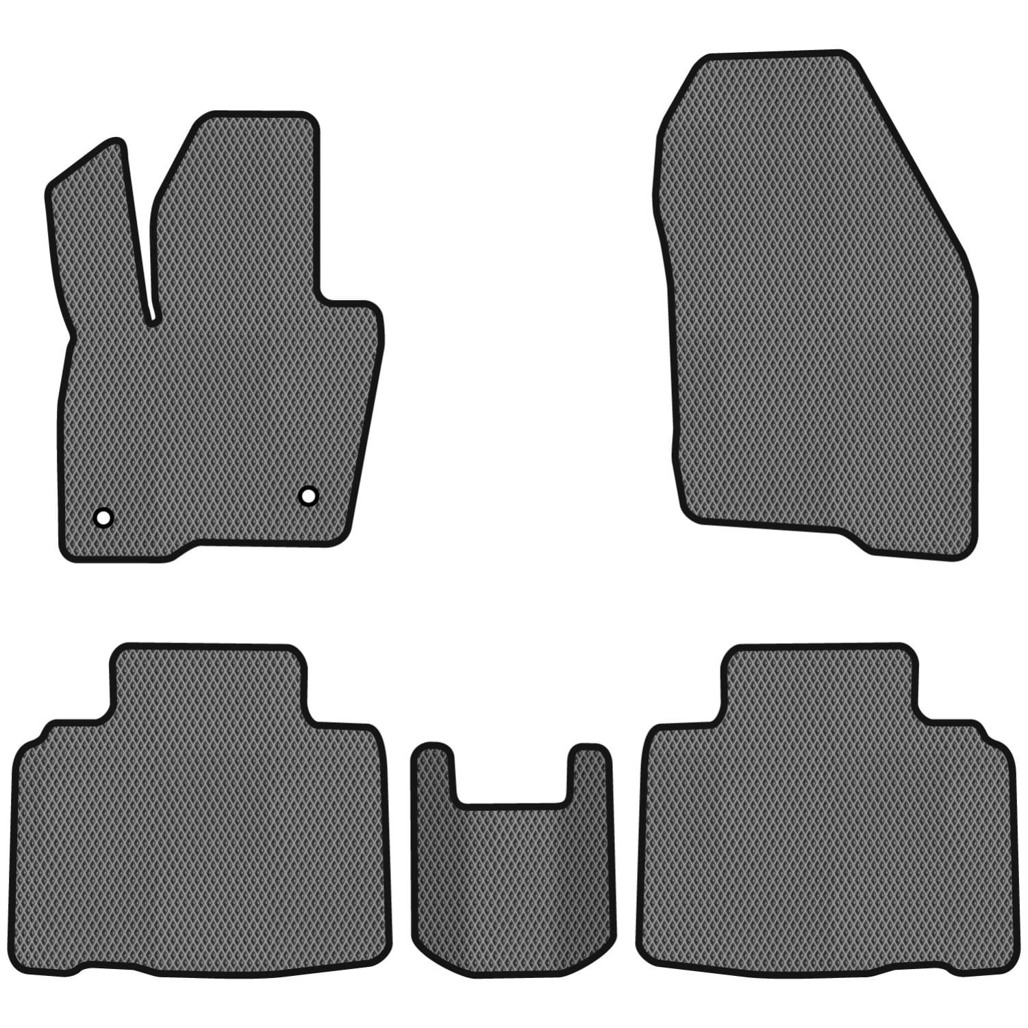 EVA коврики в салон авто EVAtech для Edge Ford 2014-2018 2 поколение SUV USA FD12344CV5FC2RGB