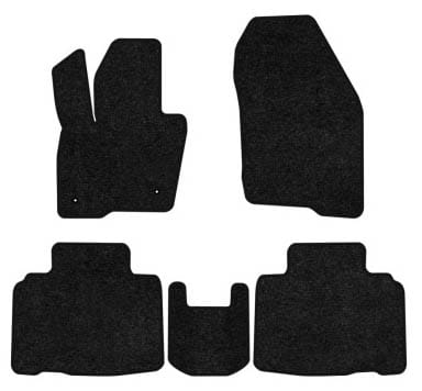 Коврики ворсовые в салон авто EVAtech Standard для Ford Edge 2014-2018 2 поколение SUV USA черный кант FD12345CV5LA2VEB