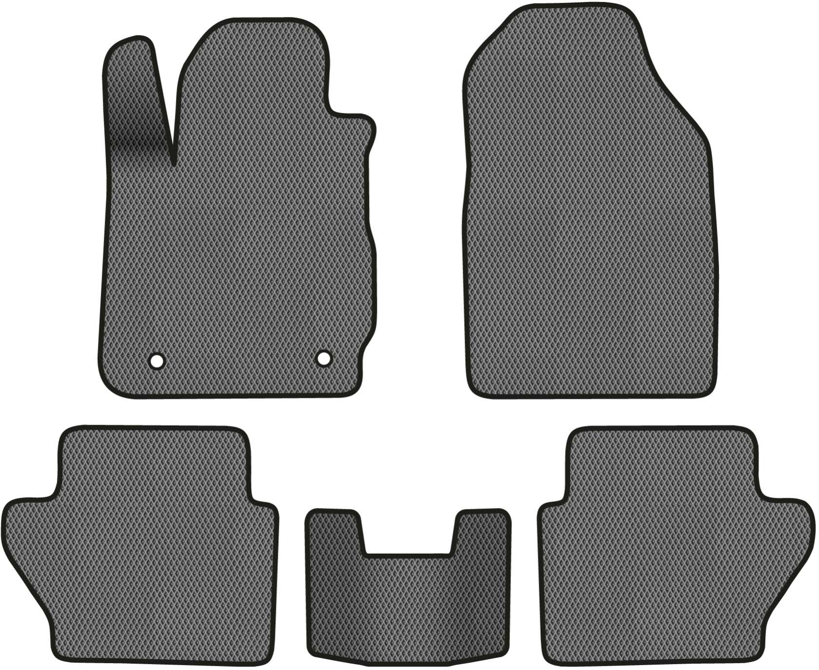 EVA коврики в салон авто EVAtech для Fusion Ford 2012-2017 2 поколение Sedan USA FD13205CE5FC2RGB