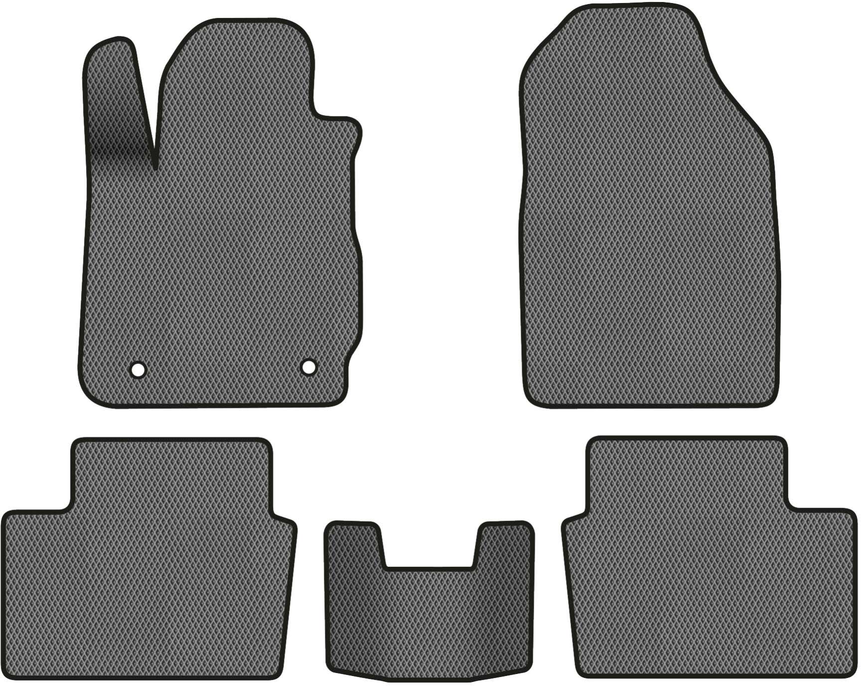 EVA коврики в салон авто EVAtech для Fiesta (Mark 7) (closed threshold) AT Ford 2009-2017 6 поколение Htb EU FD12709CV5AV2RGB