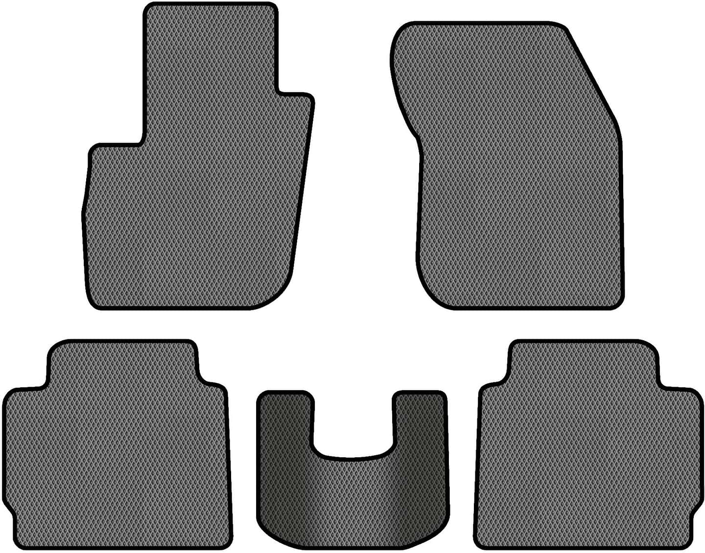 EVA коврики в салон авто EVAtech для Fusion Ford 2012-2017 2 поколение Sedan USA FD13205CG5RGB