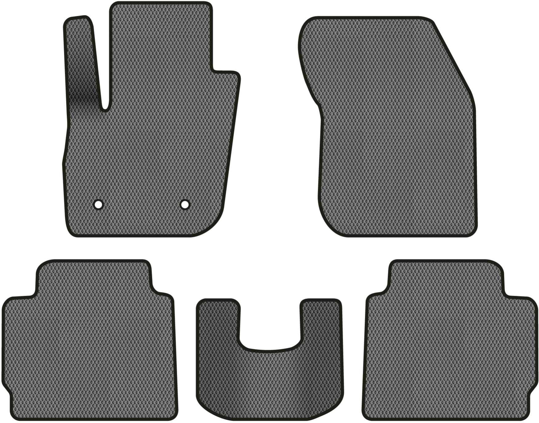 EVA коврики в салон авто EVAtech для Fusion Ford 2012-2017 2 поколение Sedan USA FD13205CV5FC2RGB