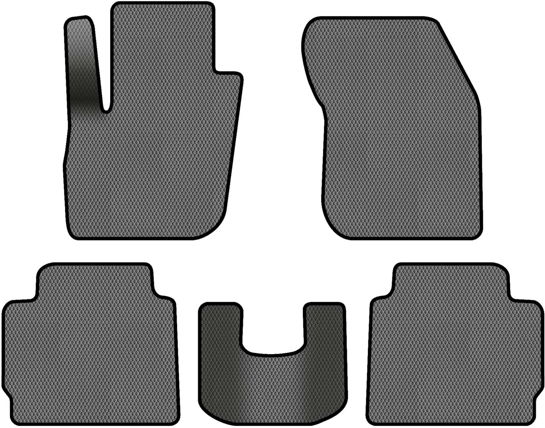 EVA коврики в салон авто EVAtech для Fusion Ford 2012-2017 2 поколение Sedan USA FD13205CV5RGB