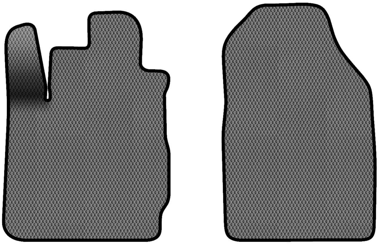 EVA коврики в салон авто передние EVAtech для Fiesta (Mark 7) (open threshold) MT Ford 2009-2017 6 поколение Htb EU FD13287AV2RGB