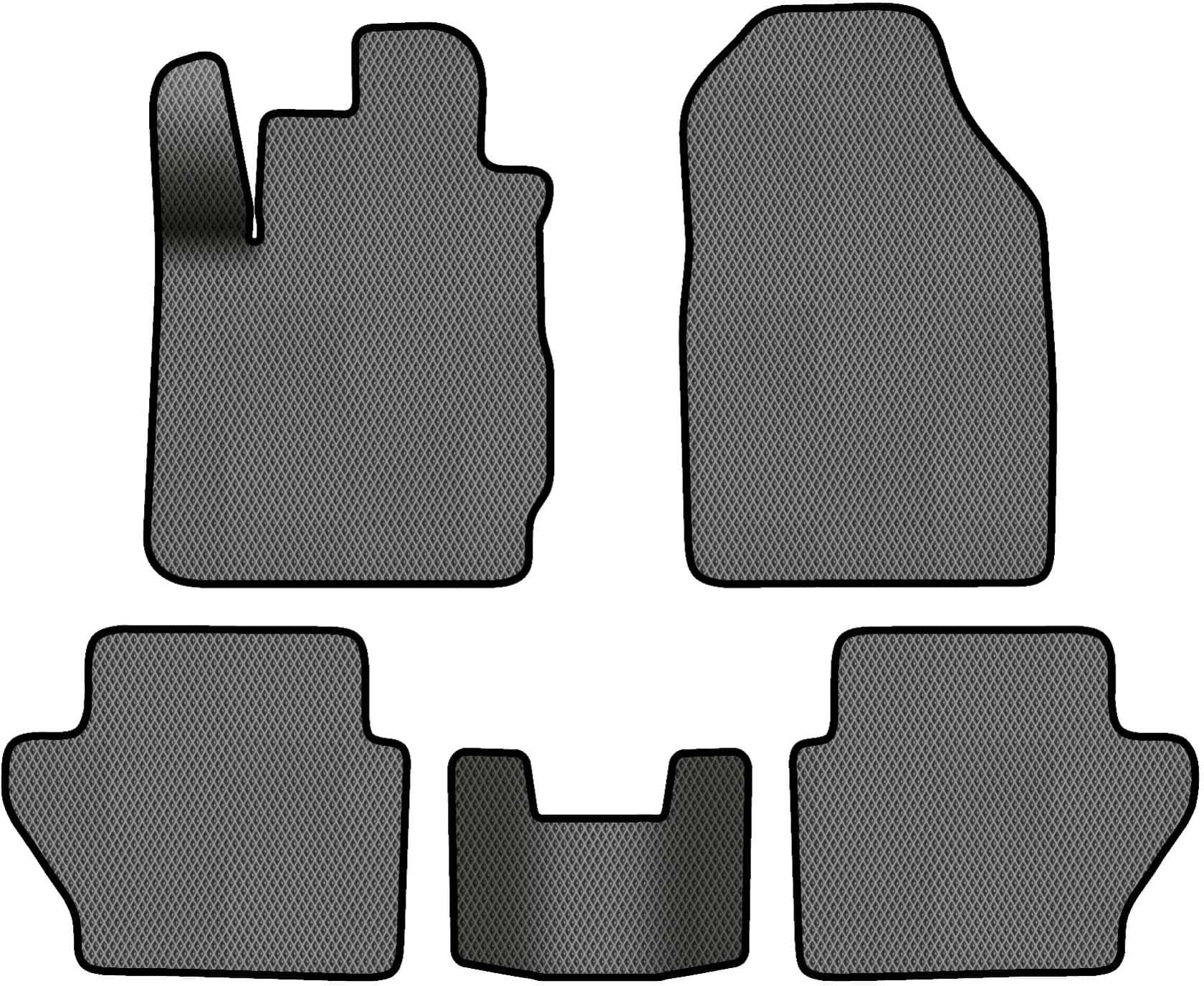 EVA коврики в салон авто EVAtech для Fiesta (Mark 7) (open threshold) MT Ford 2009-2017 6 поколение Htb EU FD13287CV5RGB