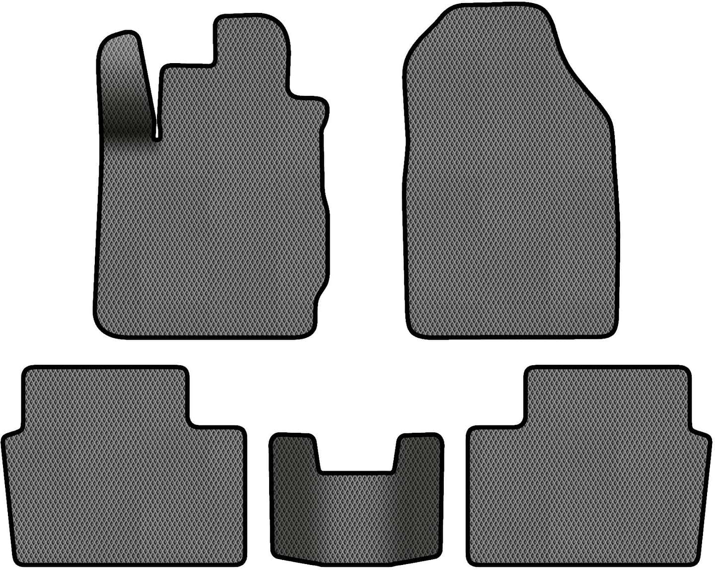 EVA коврики в салон авто EVAtech для Fiesta (Mark 7) (closed threshold) MT Ford 2009-2017 6 поколение Htb EU FD13288CV5RGB