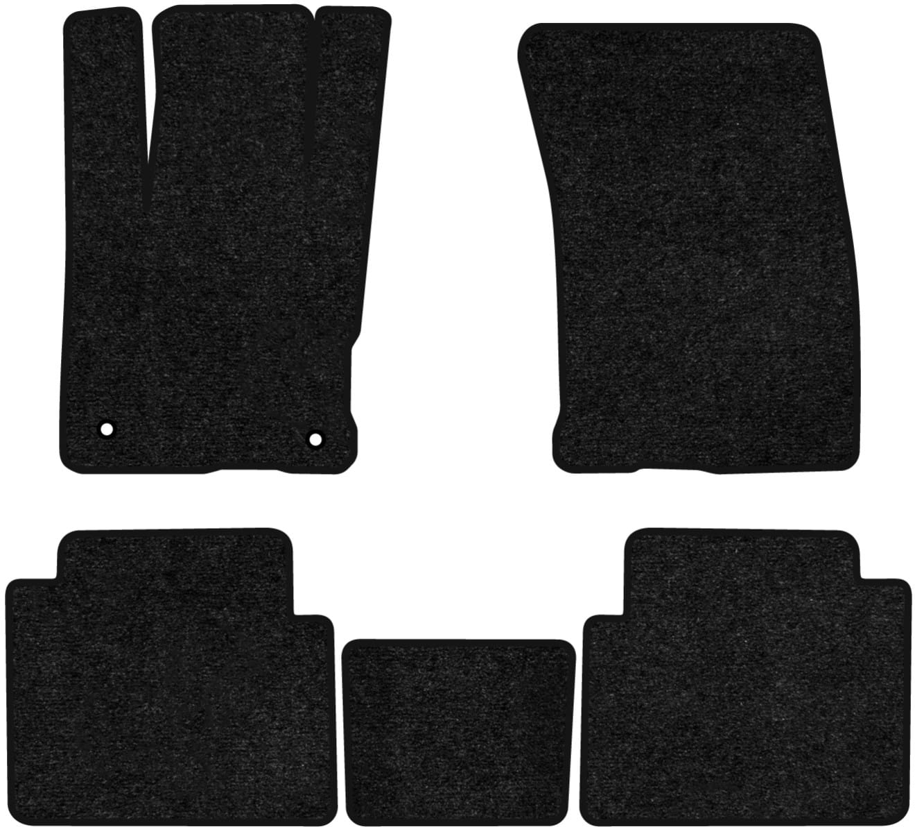 Килимки ворсові в салон авто EVAtech Standard для Ford Escape Hybrid (2 clips) 2019 4 покоління SUV USA чорний кант FD13926C5FC2VEB