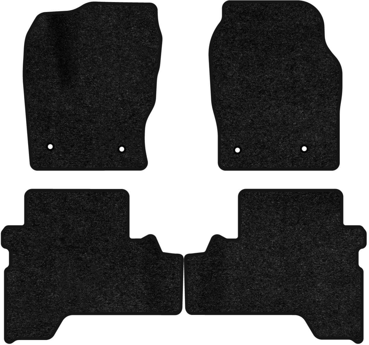 Коврики ворсовые в салон авто EVAtech Standard для Ford C-Max Hybrid (C344) (4 clips) 2010-2019 2 поколение Minivan USA черный кант FD14034PDC4FC4VEB