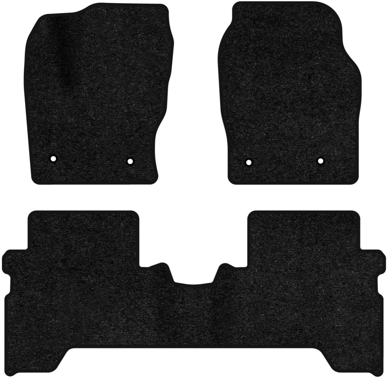 Коврики ворсовые в салон авто EVAtech Standard для Ford C-Max Hybrid (C344) (4 clips) 2010-2019 2 поколение Minivan USA черный кант FD14034ZD3FC4VEB