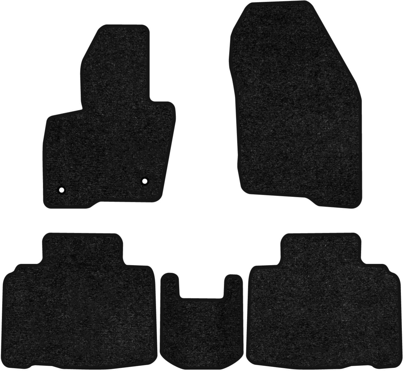 Коврики ворсовые в салон авто EVAtech Standard для Ford Edge 2014 2 поколение SUV EU черный кант FD1446CG5FC2VEB