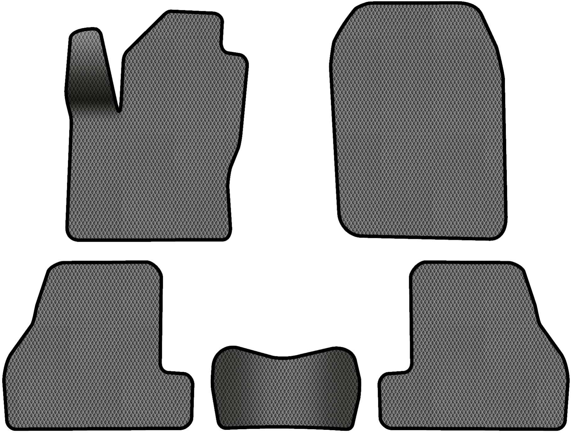 EVA коврики в салон авто EVAtech для Focus (C346) Ford 2011-2018 3 поколение Sedan USA FD1450C5RGB