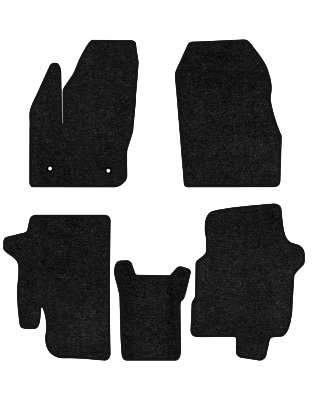 Коврики ворсовые в салон авто EVAtech Standard для Ford Tourneo Connect пас. 2012 2 поколение Minivan USA черный кант FD1455C5FC2VEB