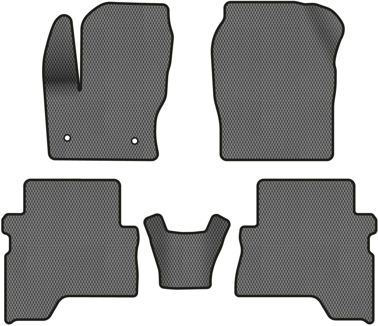 EVA коврики в салон авто EVAtech для Escape Ford 2012-2015 3 поколение SUV USA FD1577C5FC2RGB