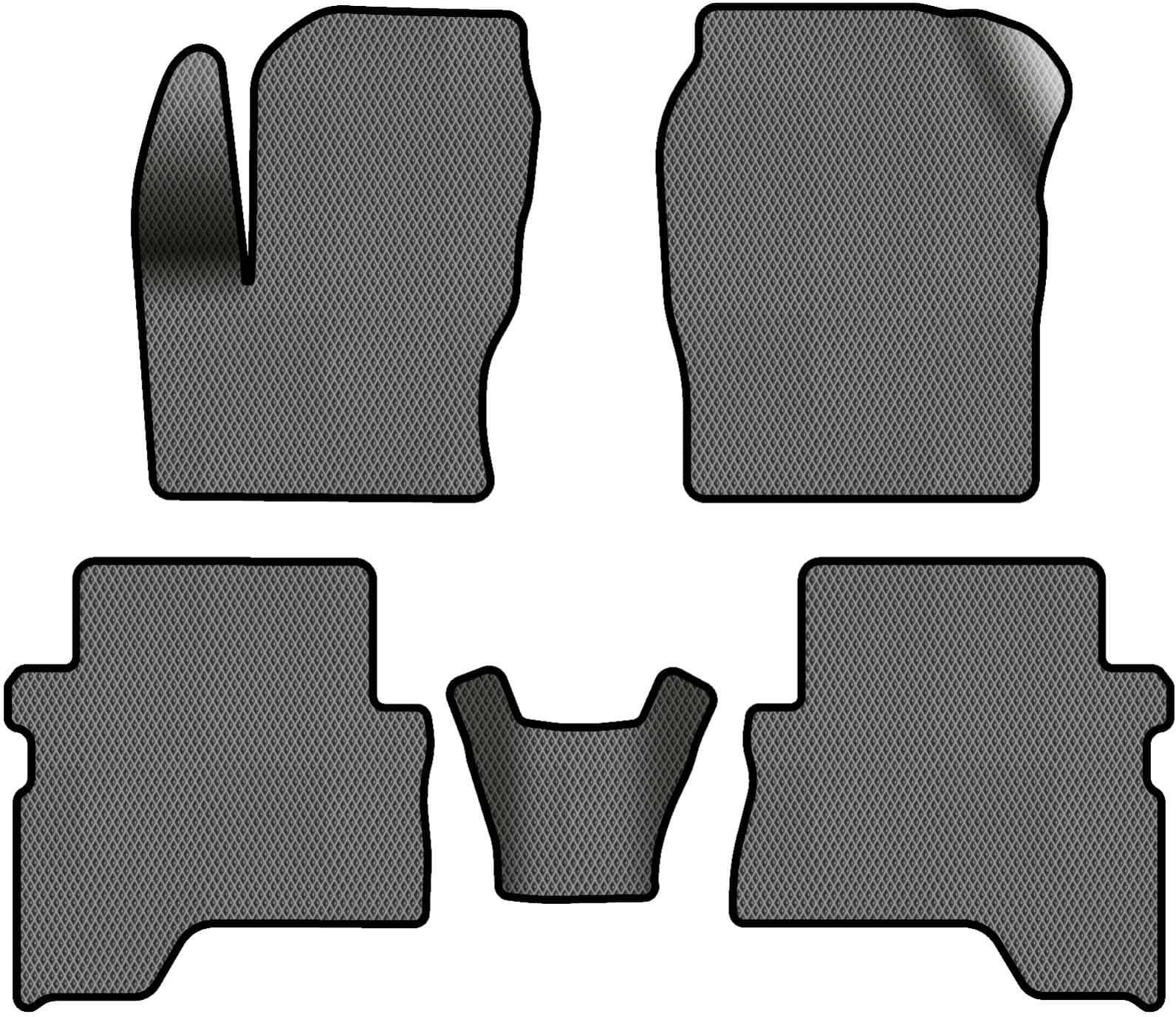 EVA коврики в салон авто EVAtech для Escape Ford 2012-2015 3 поколение SUV USA FD1577C5RGB