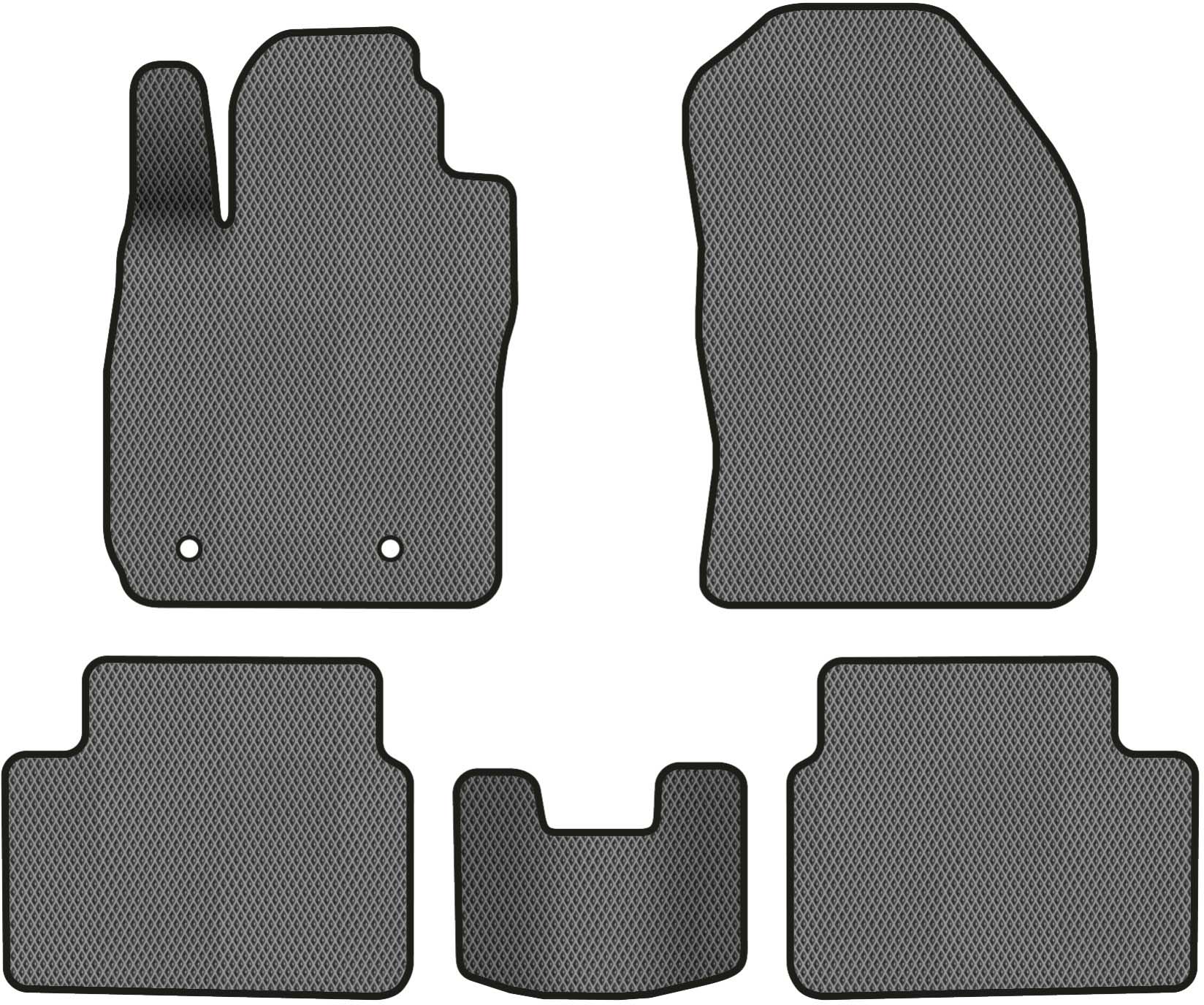 EVA коврики в салон авто EVAtech для Fiesta (Mark 7) 5-doors Ford 2009-2017 6 поколение Htb USA FD1699CV5OU2RGB